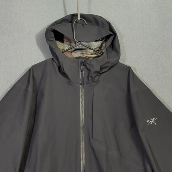 Arc'teryx Coat Men's XXL Black Sawyer Coat Lightweight Nylon With EPTFE Membrane - Picture 1 of 13